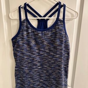 Rab Women's Maze Tank top - Size L/UK 14, Blue multicolor